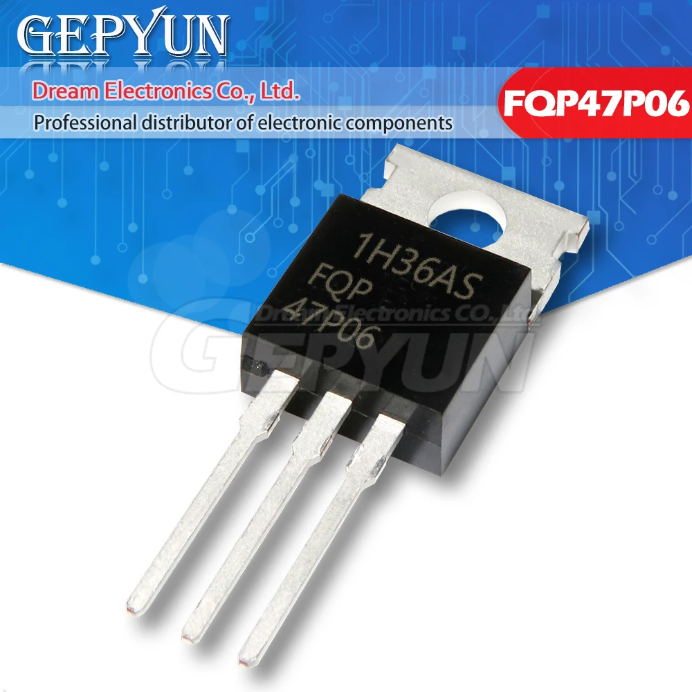 10PCS FQP47P06 TO220 47P06 TO-220