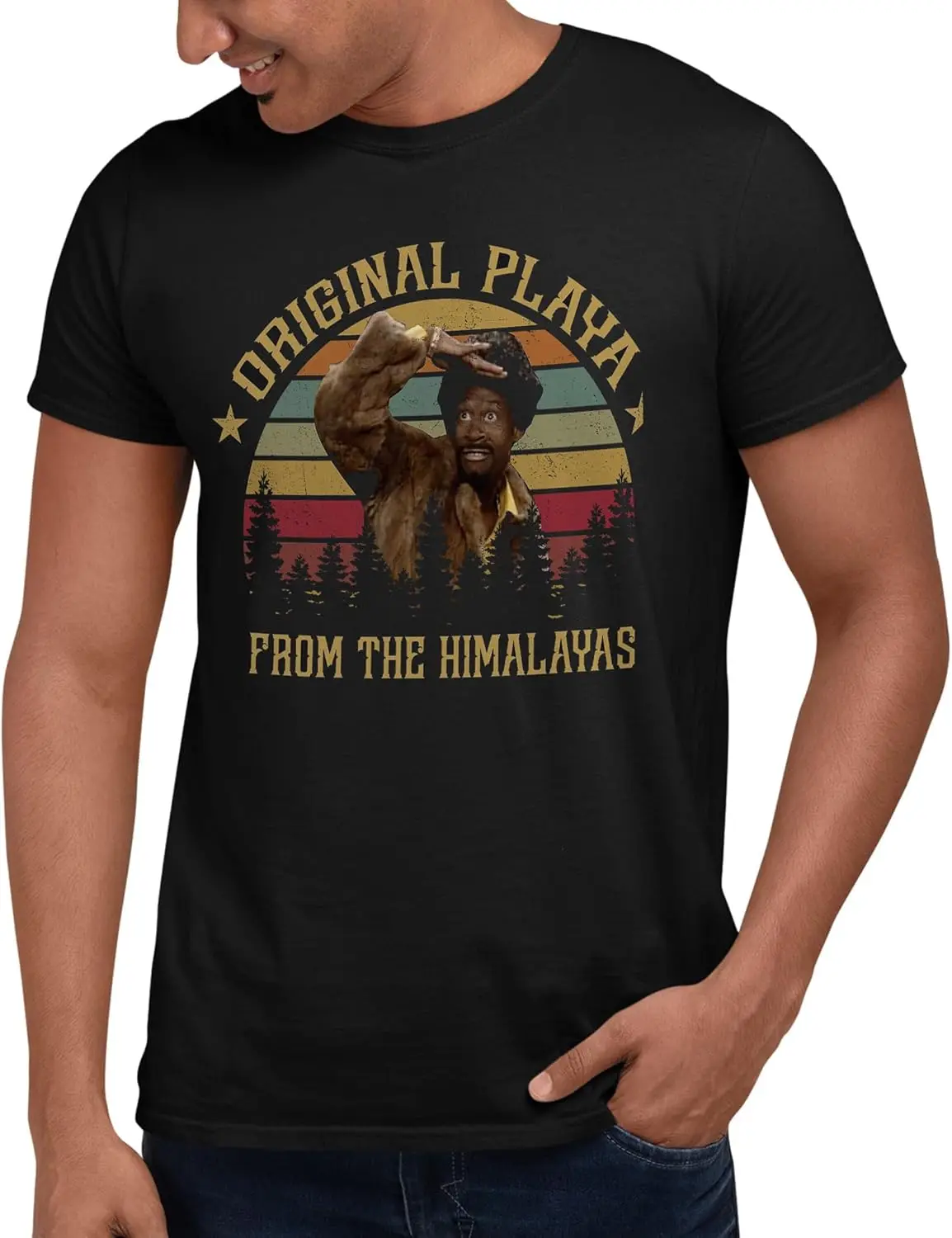 Original Playa from The Himalayas T-Shirt Black, -3