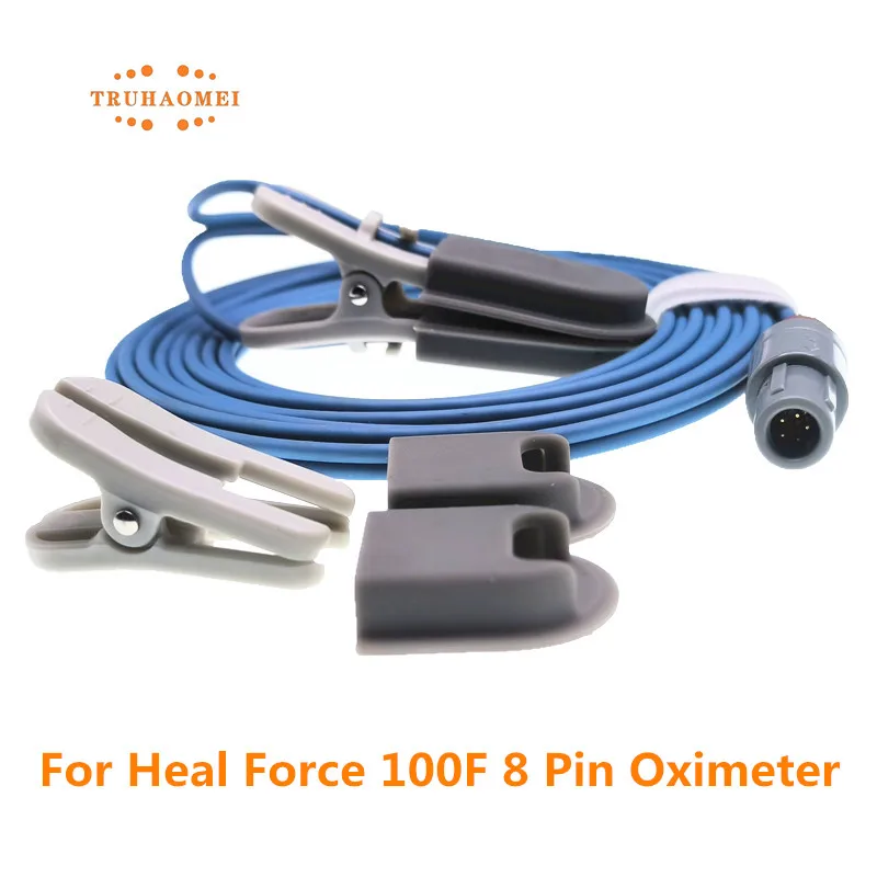 5 Pin SpO2 Sensor For Heal Force 100F Pulse Oximeter Adult Child Neonate Patients SAO2 Probe