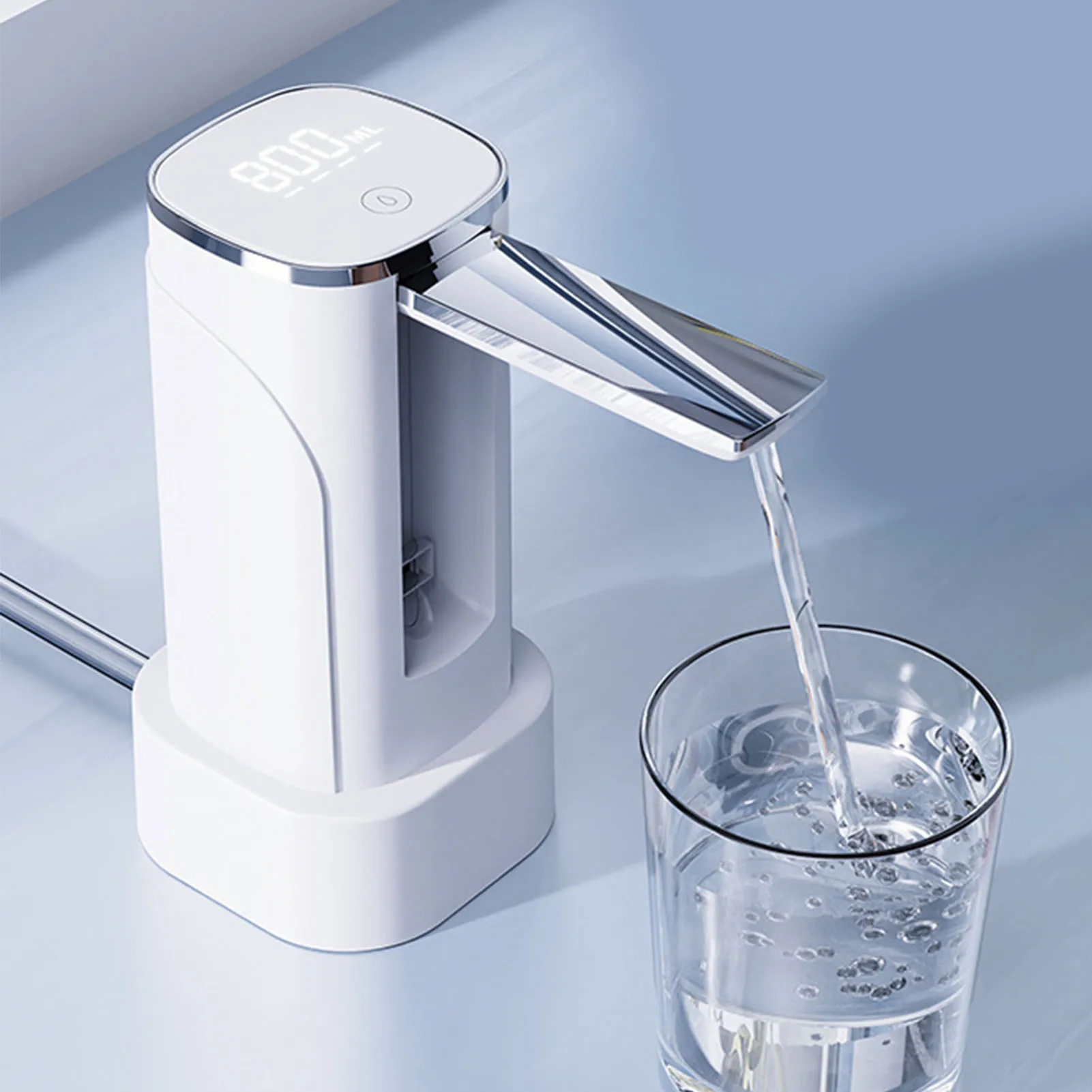 

Складной диспенсер для бутылок с водой, быстрая перекачка, легкий складной водяной насос с зарядкой через USB для питьевой воды