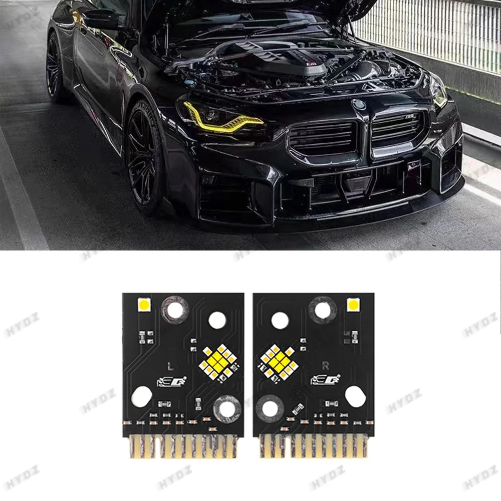 

12160020070 Желтые светодиодные платы Angel Eye DRL для BMW 2 серии G42 M2 G87 M235i DRL Адаптивные светодиодные фары дневных ходовых огней