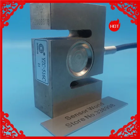  S type weighing sensor YZC-516C 100kg 200kg 300kg 500kg 2000kg 1Ton 1.5Ton 2Ton 1T pull pressure sensor weight sensor load cell