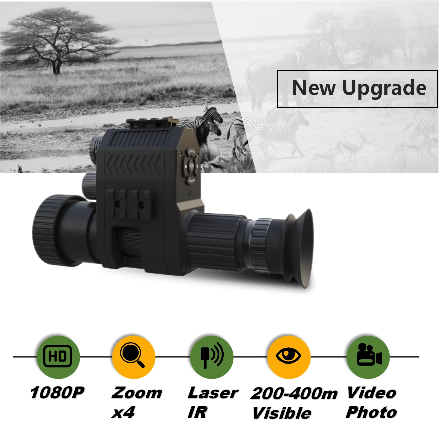 2023 Megaorei NK007 New upgrad hot selling laser infrared HD 1080P monocular night vision telescope hunting camera