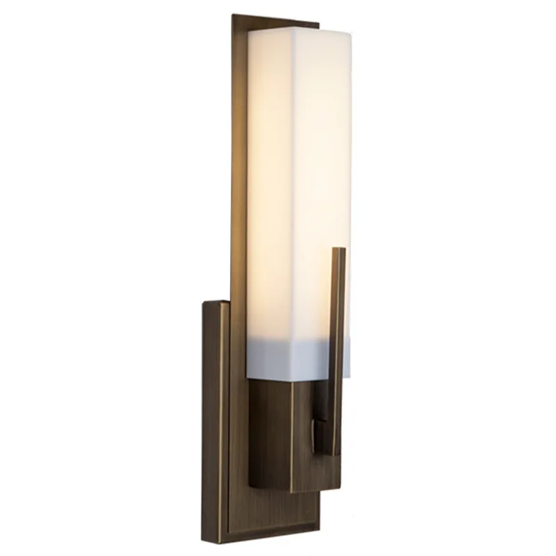 

Brass Wall Lamps Hotel Restaurant Indoor Bathroom Wall Lamps Bedroom Bedside Corridor Integrated Light Emitting Diode