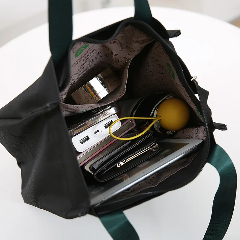 New Oxford cloth tote bag, portable and lightweight lunch bag, food storage pouch, suitable for work, outings, and daily use