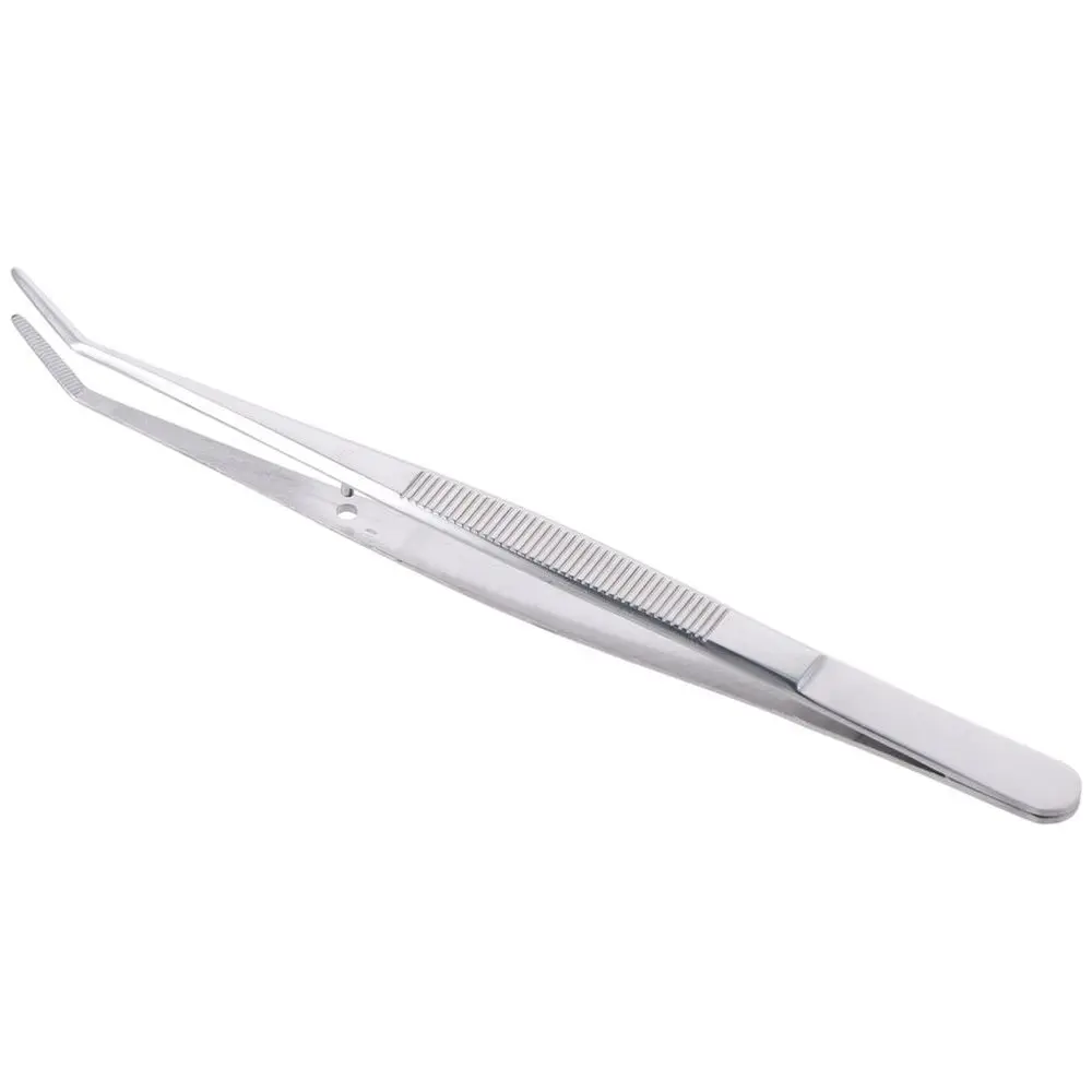 Stainless Steel Curved College Tweezers Sewing Machine Tweezers Multipurpose Craft Tweezers High Quality Repairing Tool