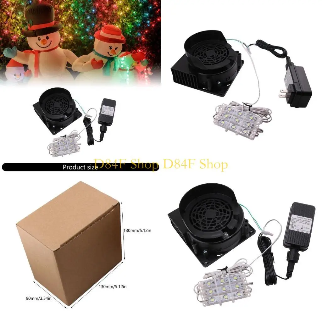 

D84F Вентилятор для надувных лодок Сменный вентилятор со светодиодной подсветкой для Хэллоуина и Рождества Надувные лодки