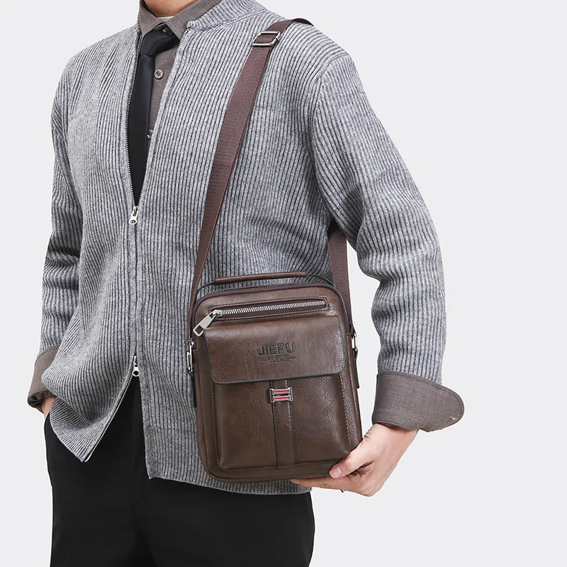 Luxury Brand Men Bag Men Vintage Shoulder Bag For Man Leather Messenger Bag Casual Crossbody Bag Male Small Business Handbag