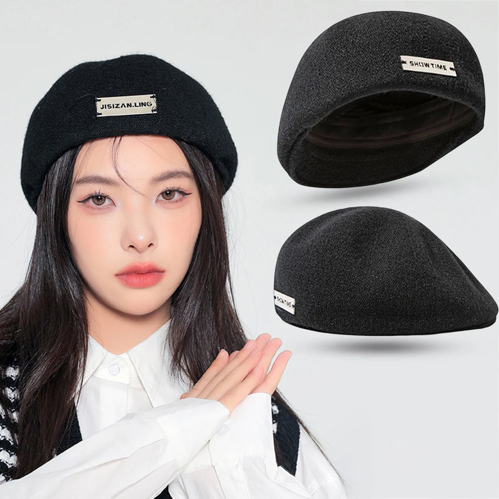 Streetwear Beret Backwards Cap Trendy Fashion Headwear for Adults Adjustable Fit 53-59cm Casual Outdoor Stylish Hat Durable