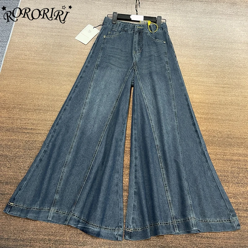 

RORORIRI Woman Jeans Pants High Waist Vintage Designer Wide Leg Jeans Female Loose Pants Girls Blue Denim Trousers Women Clothes