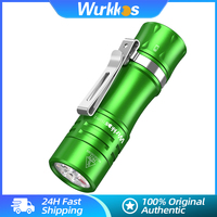 Wurkkos TS10 V2 Torch 1400LM Mini Work Lamp IPX8 Waterproof 3* 90 CRI LEDs & 3* RGB Aux LEDs 14500 EDC Flashlight Anduril 2.0