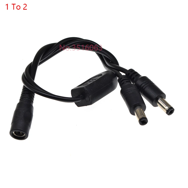 5V 12V 5.5mmX2.1mm 1 To 2/3/4/5/6/8/10/16 Way Female To Male DC Power Splitter Supply Adapter Connector Extension Cable LED CCTV