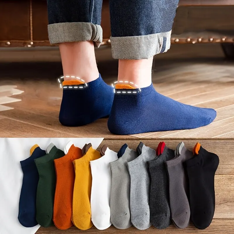 10 Pairs High Quality Men Sock Cotton Short Socks For Male Low-Cut Ankle Socks Breathable Summer Casual Soft Sports Socks