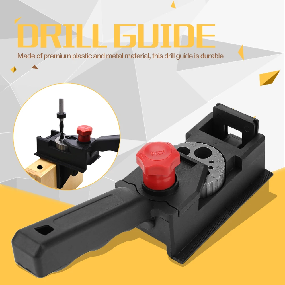 Wood Dowel Hole Drilling Positioner - Precision Alignment Tool for Woodworking & Carpentry (Straight Holes, Durable, Multi-Size)