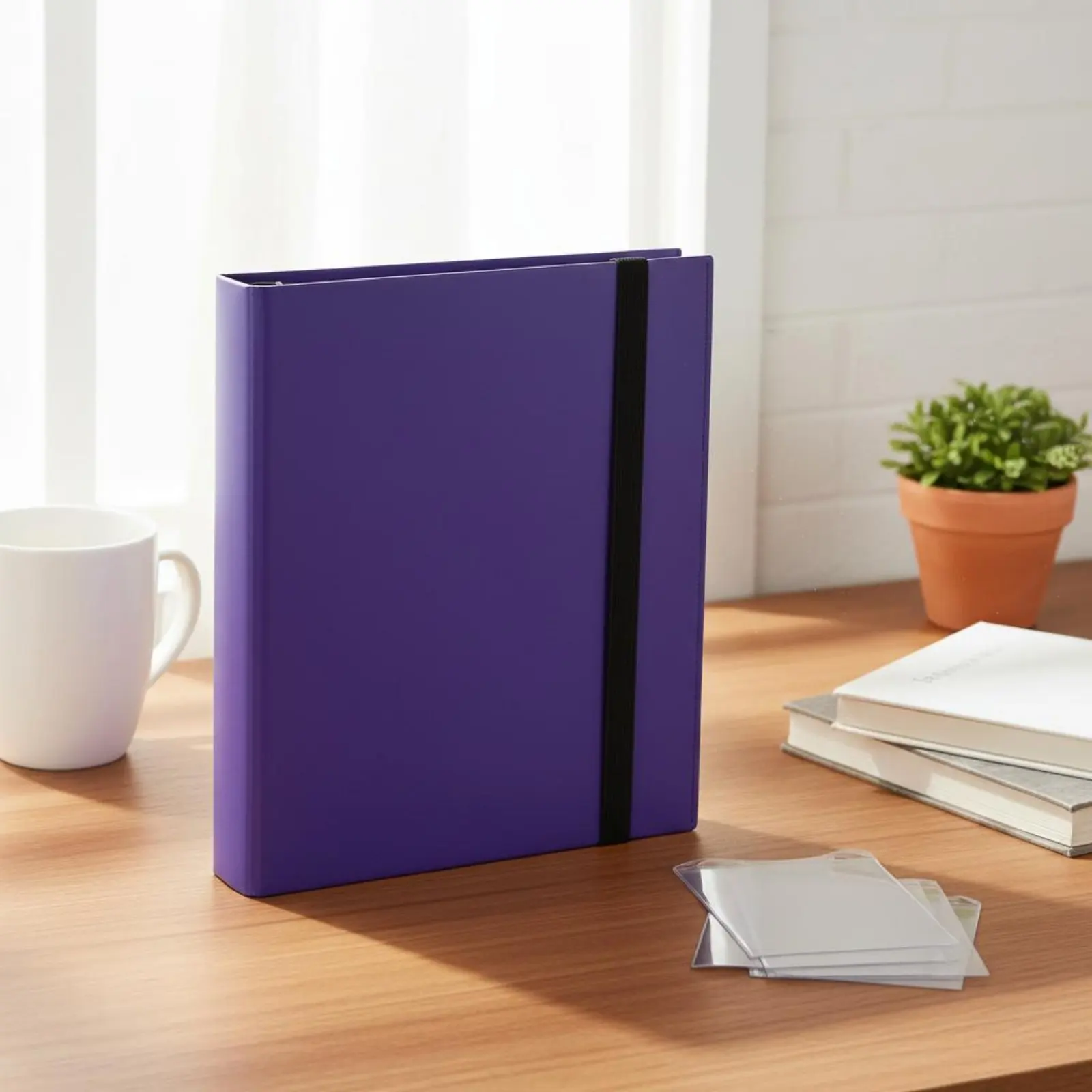 A4 Card Storage Book Large Capacity 9-Pocket Card Binder High-Clearness Pockets Closure Closure for Children