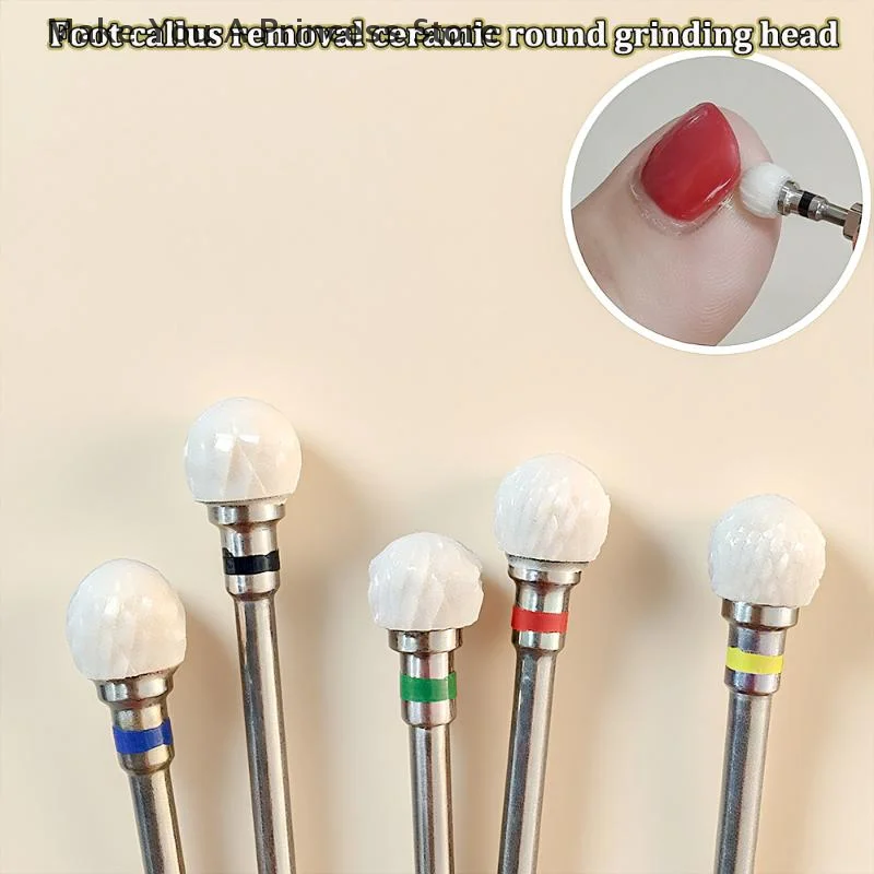 Sphärische Form Keramik Nagel Bohrer Bits Schnell Entfernen Nagelhaut Nagellack Kopf Elektrische Polieren Maschine Zubehör