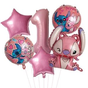 Disney Lilo và Stitch Party Balloons, 32 6 Bộ Baloes Baloes chính bộ - №4