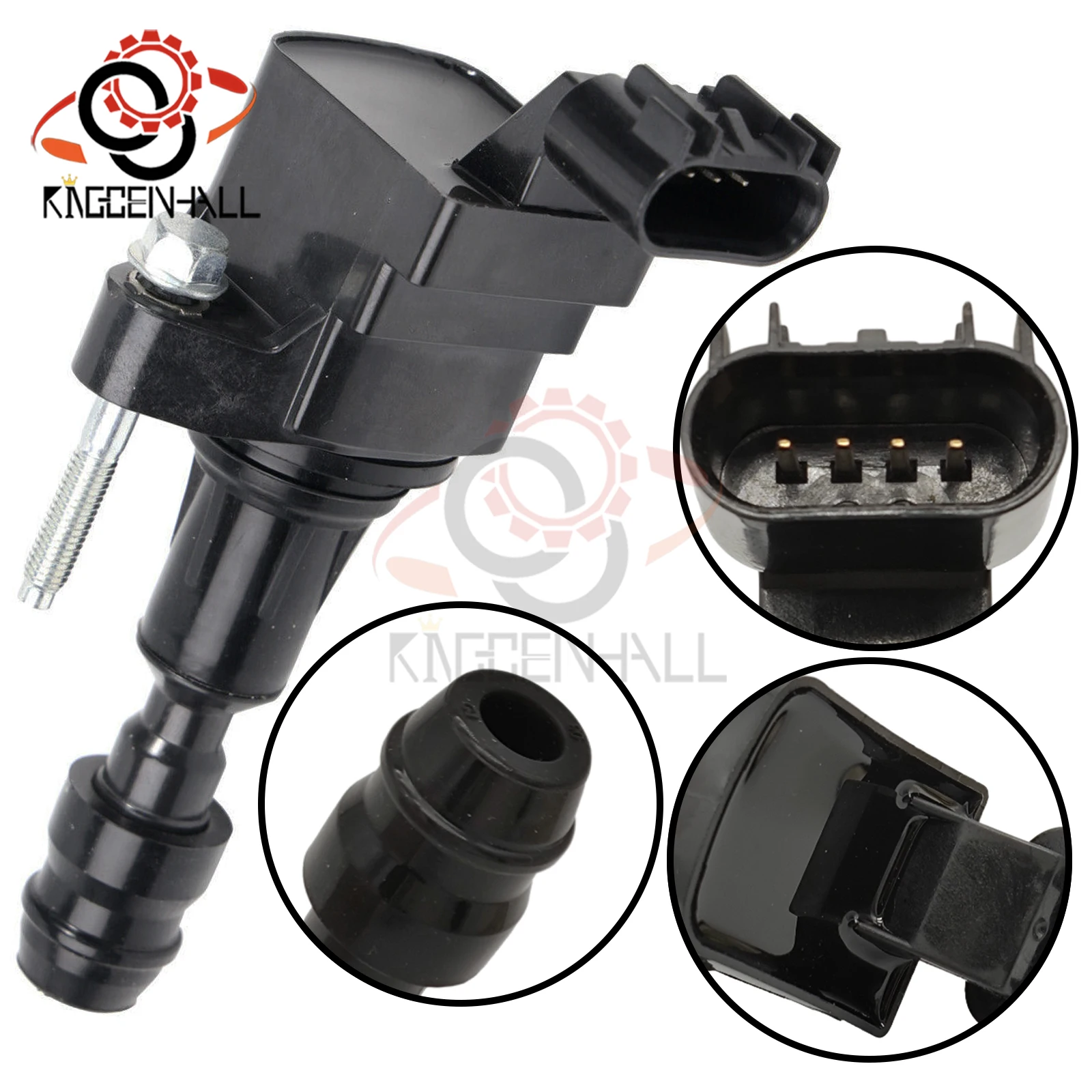 4Pcs Ignition Coil+Spark Plug 12578224 UF491 For Buick LaCrosse Regal Chevy Impala Malibu L4 2.0L 2.2L 12638824 1208089 1263115