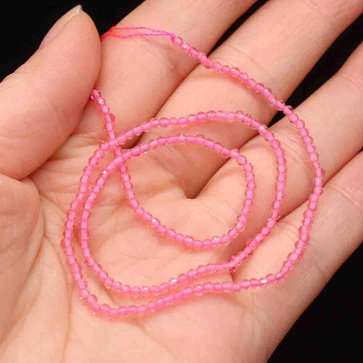 1 Stück natürliche Spinell-Perlen, 2–3 mm, facettierte lose Perlen, natürliche Stein-Abstandshalter-Perlen für die Herstellung von DIY-Armbändern, Halsketten und Schmuck. – Detail 18