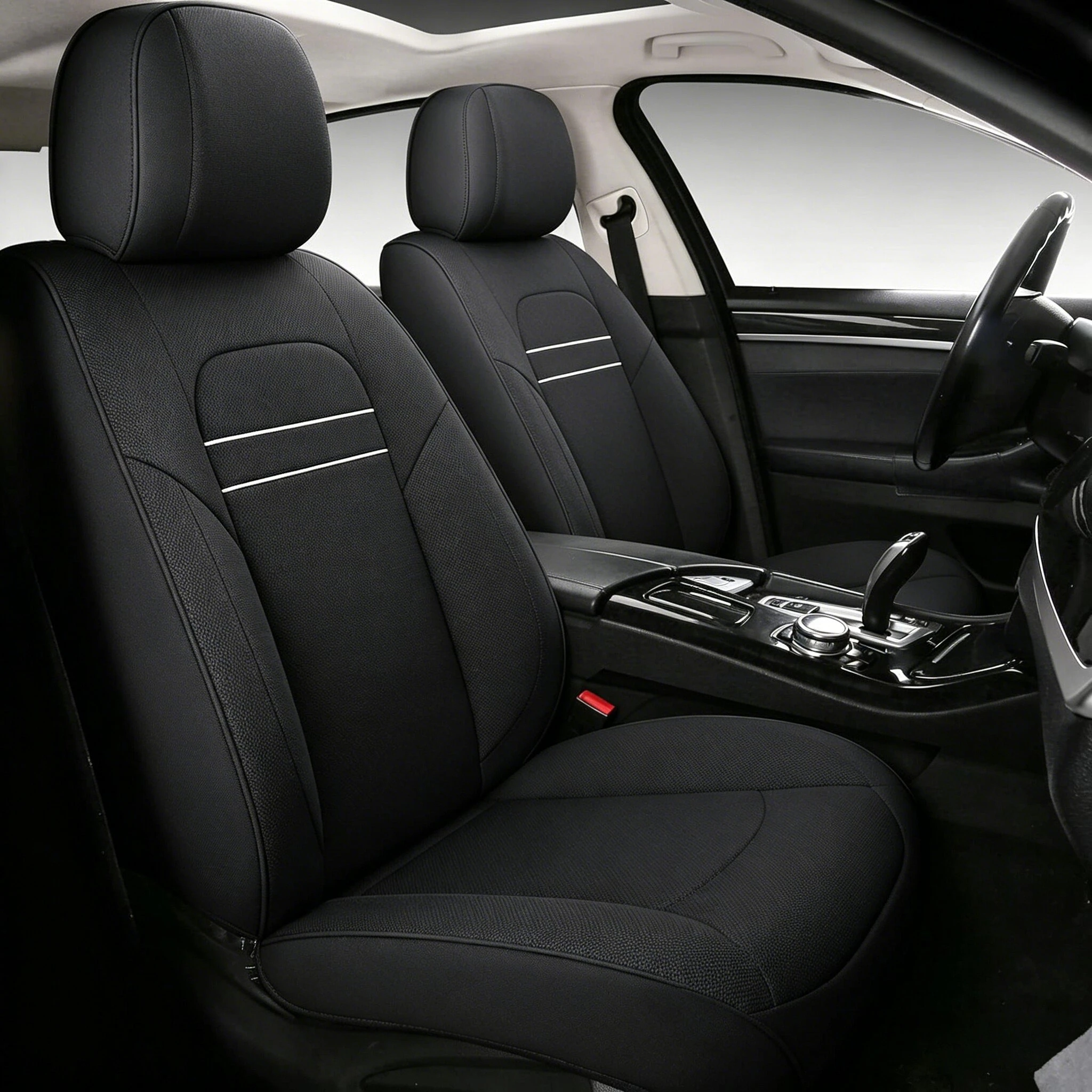 

Universal Car Seat Covers AUTOKING Breathable Air Mesh Fabric For SUV Truck Vans Interior