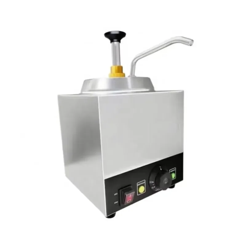 Commercial Fast Food Equipment 2.3L Single Head Pizza Cheese Dispenser Cheese Coin Waffle Maker for Commercial Cheese Warmers