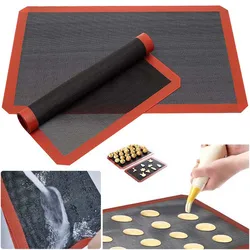 Silicone Printing Baking Mat Non Stick Pastry Oven Cake Baking Perforated Sheet Liner Pastry Mat 30x40cm