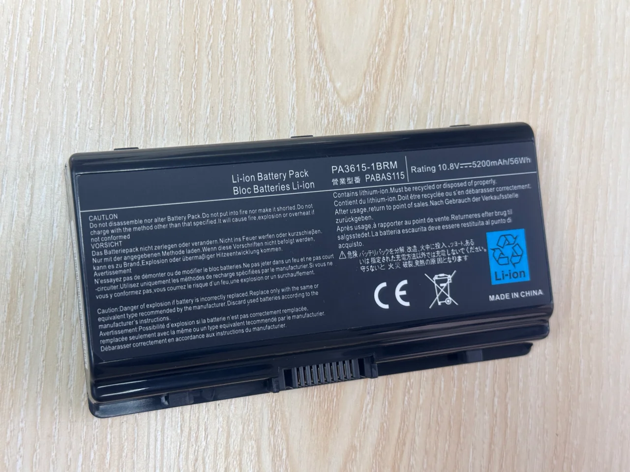 PA3615U-1BRS PA3615U-1BRM PABAS115 6cell 5200mAh 10.8V Laptop Battery For Toshiba Satellite Pro L40 L45 L40-180 17H 15D