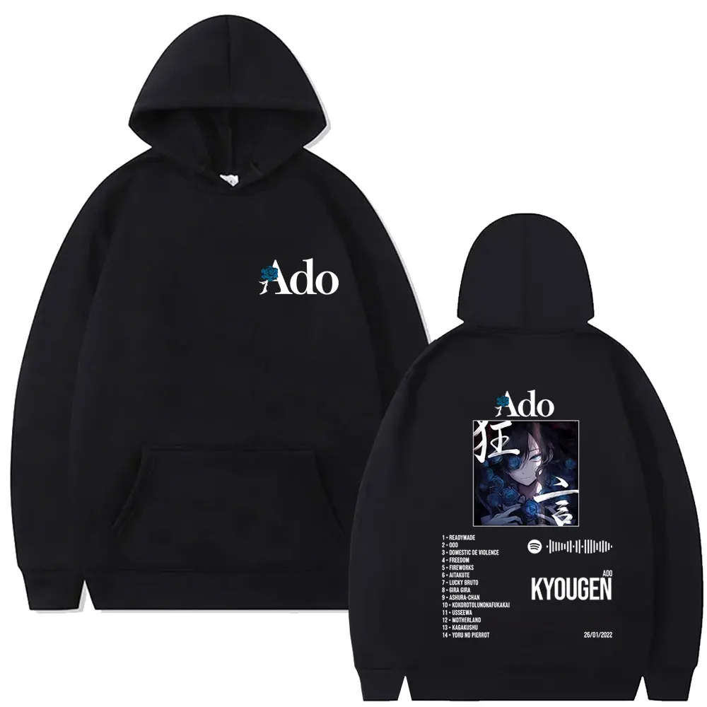 

Ado Kyougen Album Graphic Hoodie Men Women Fashion Japanese Style Hooded Tracksuit Male Vintage Casual Fleece Pullover Hoodies