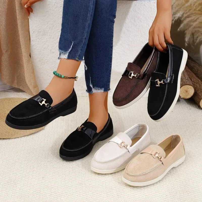 

2026 Women's Loafers Outdoor Fashion Women Shoes Spring Autumn Casual Flat Sneakers Women Flats High Quality Shoes Ladies
