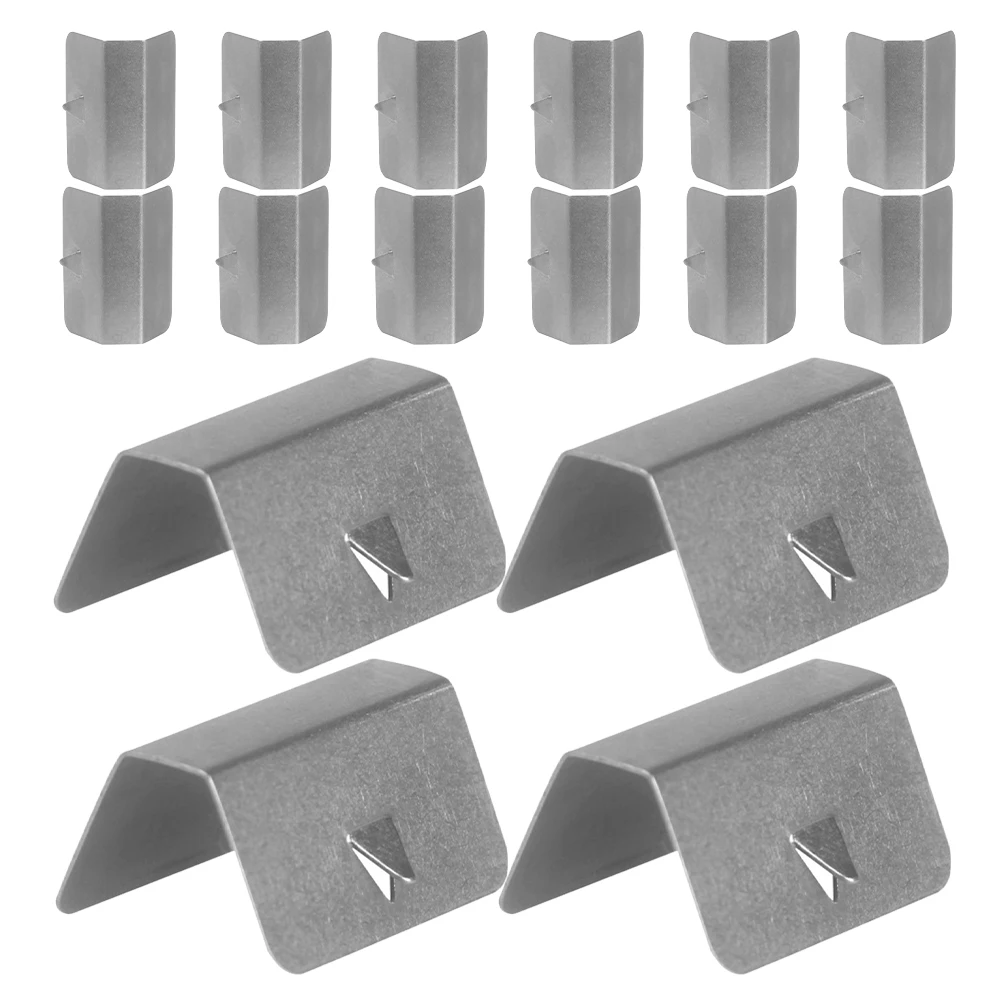 

20pcs Windshield Clips Durable Secure Mounting Weather Resistant Car Deflector Stainless Steel Channel Clamps Easy Installation