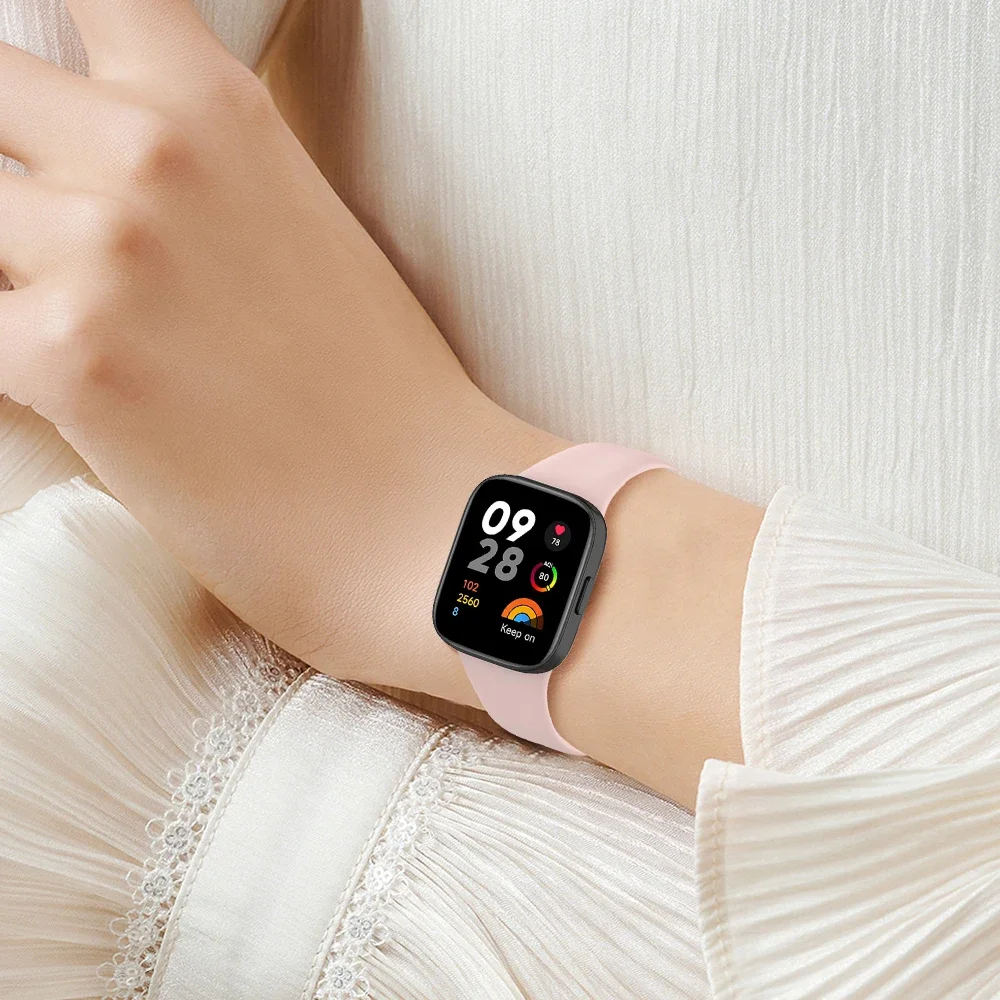 WatchBand Strap For Redmi Watch 3 Original SmartWatch Band Silicone WristBand Bracelet For Xiaomi Redmi3 Accessories Belt Correa image 3