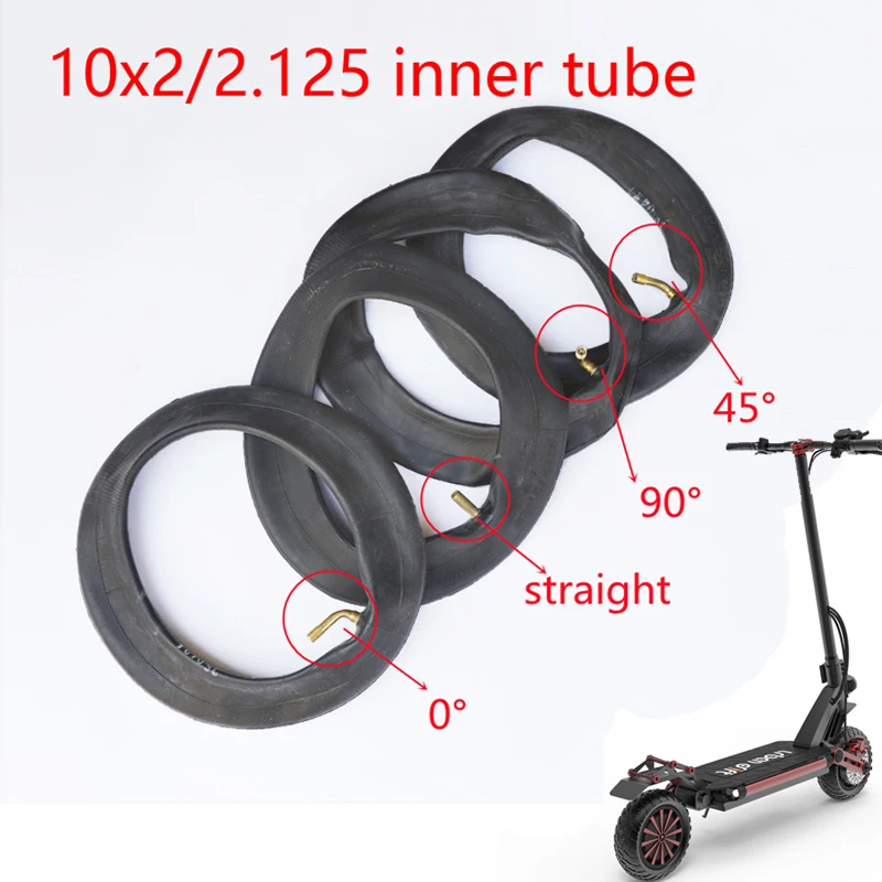 1/2/5/10pcs 10 Inch 10x2 Butyl Rubber Inner Tube 10x2.125 Inner Tire Camera for Electric Scooter Balancing Car 3 Wheel Stroller