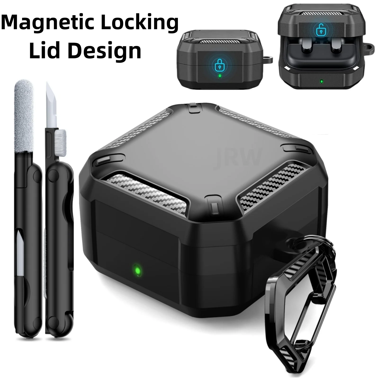 Kopfhörer-Zubehör für Samsung Galaxy Buds 4 / Buds 4 Pro Magnetisch Verschließbare Schutzhülle für Samsung Galaxy Buds 4/4 Pro
