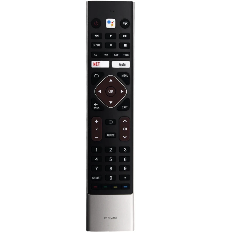 HTR-U27A HTR-U27E Replace Voice Remote For Haier 4K UHD Smart Android TV LE32K6600SG LE65K6600UG LE58U6900HQGA