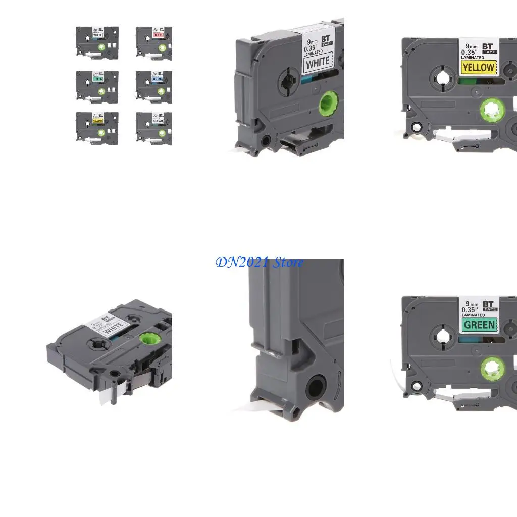 

F3KE MABEL MAKER TAPE для брата TZE-221 Ламинированный P-Touch Make Maker Model PT-200 PT-300 PT-310 PT-320 Заменить ленту