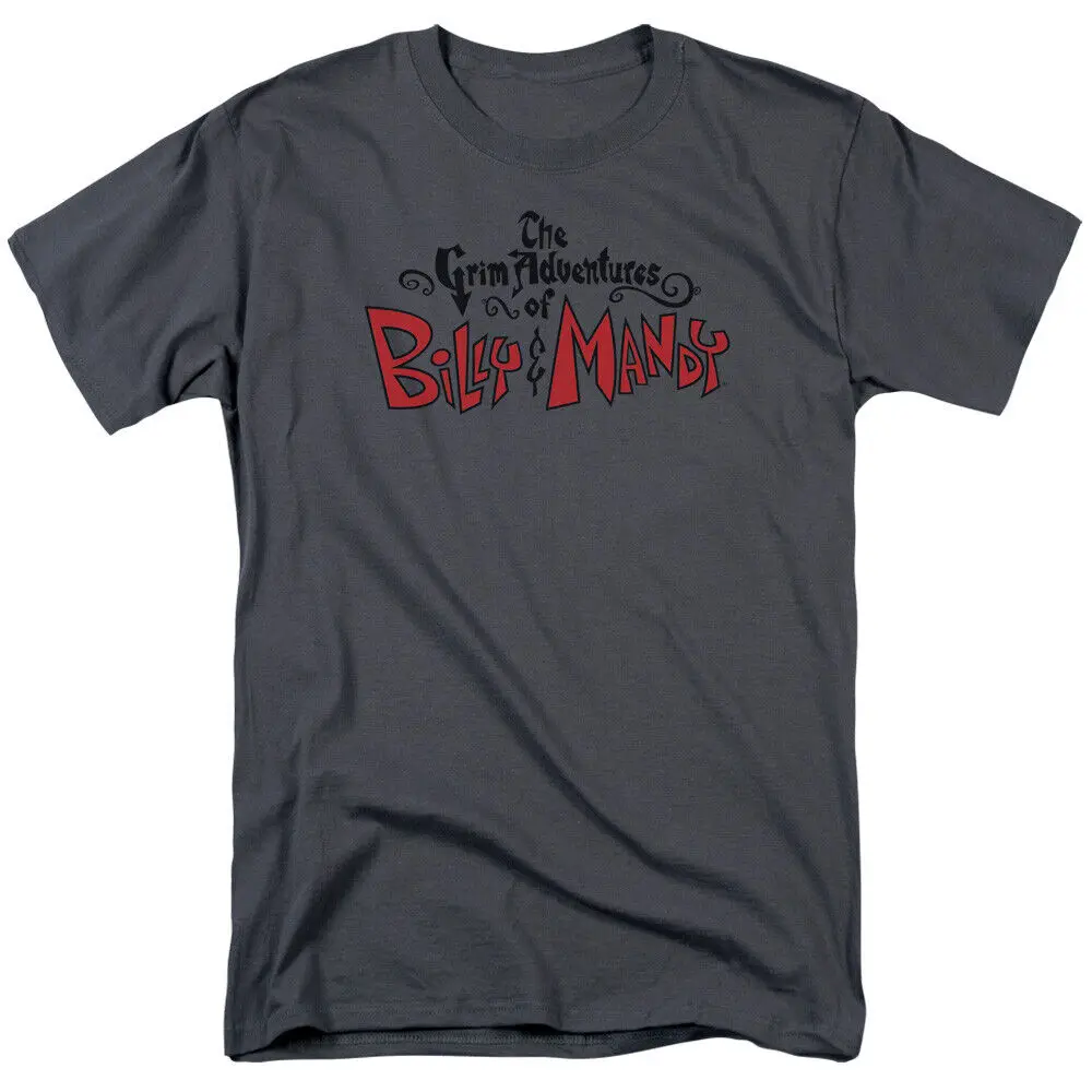 Grim Adventures of Billy Mandy Logo T Shirt Mens Licensed Toons Charcoal