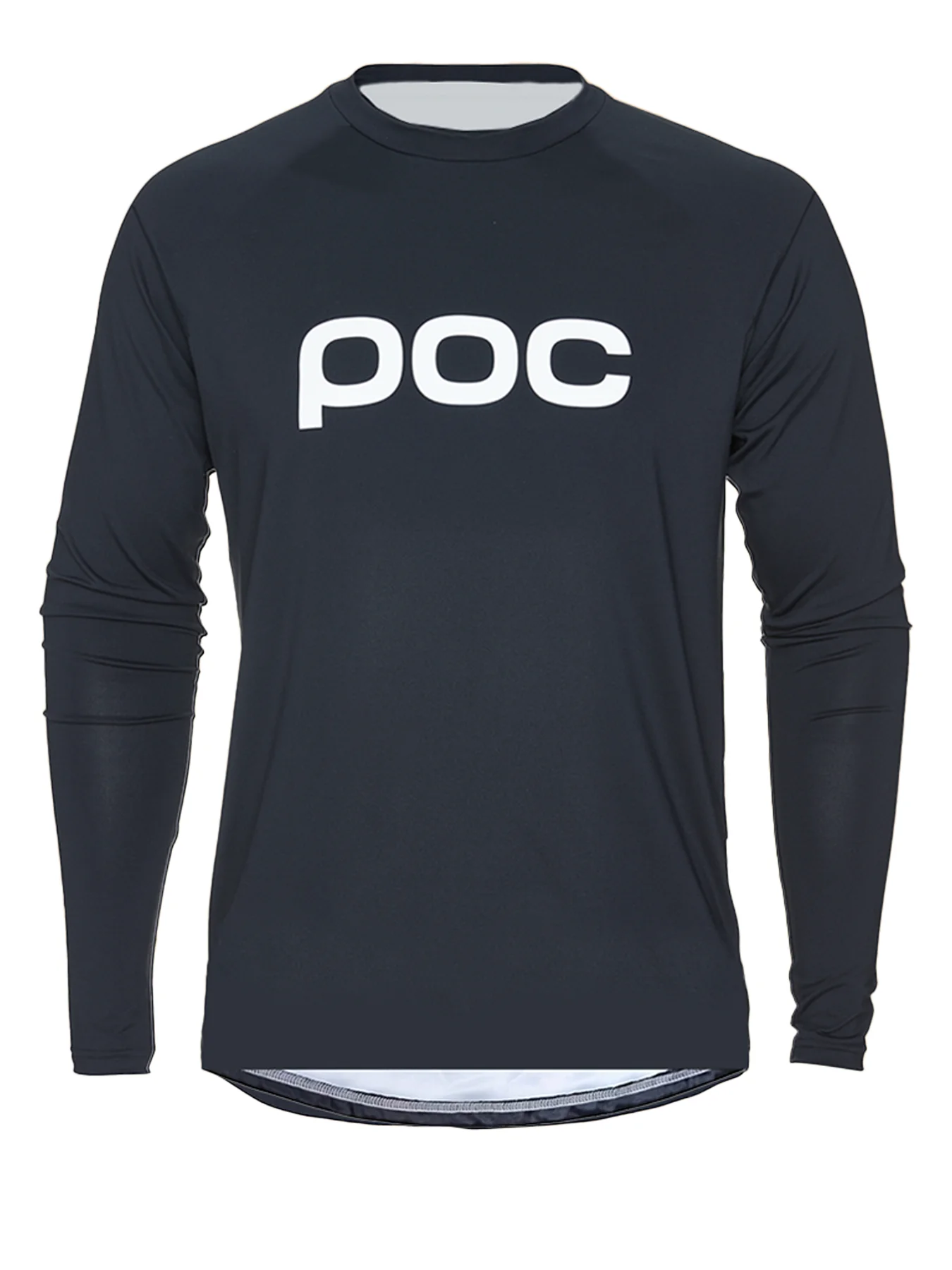 POC New Cycling T-shirt Cotton Printed Log Comfortable Loose Men's and Women's Short Sleeve Tops