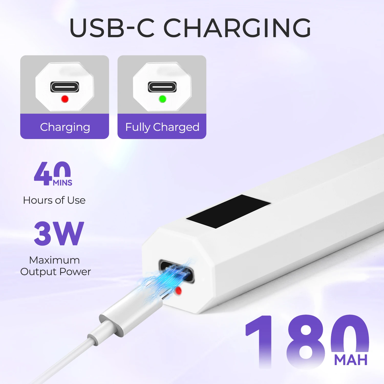 Handheld nageldrogerlamp UV-lamp 3W golflengte 395nm 405nm Professionele nagellampdroger Sneldrogende manicurelamp voor nagelkunst