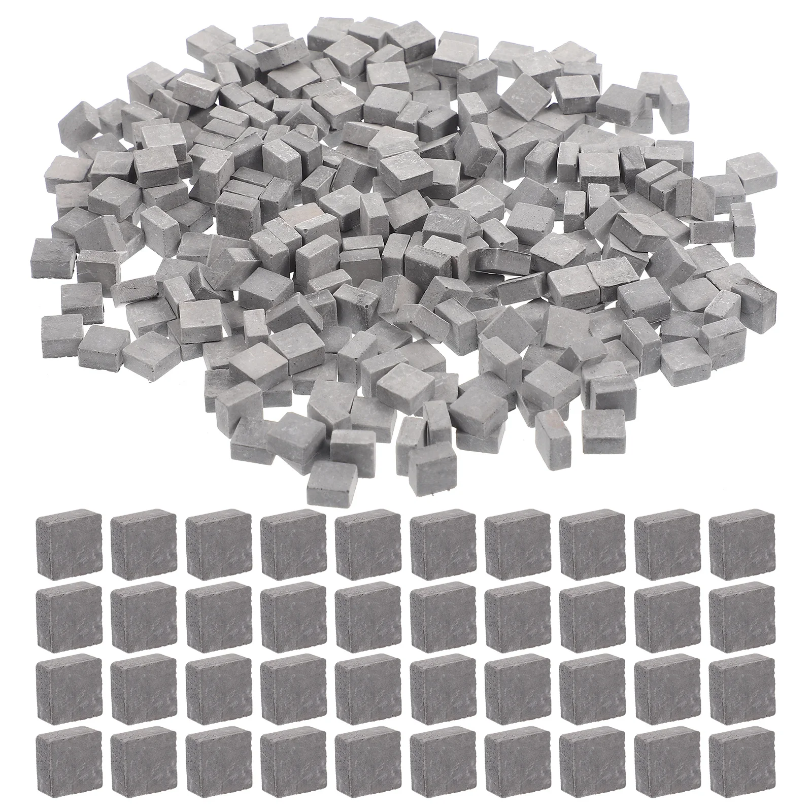 280 szt. Realistyczne mini cegły z gliny do modelowania krajobrazu, dekoracji stołu z piaskiem DIY, architektury, budowy, wystaw, pokoju dziecięcego