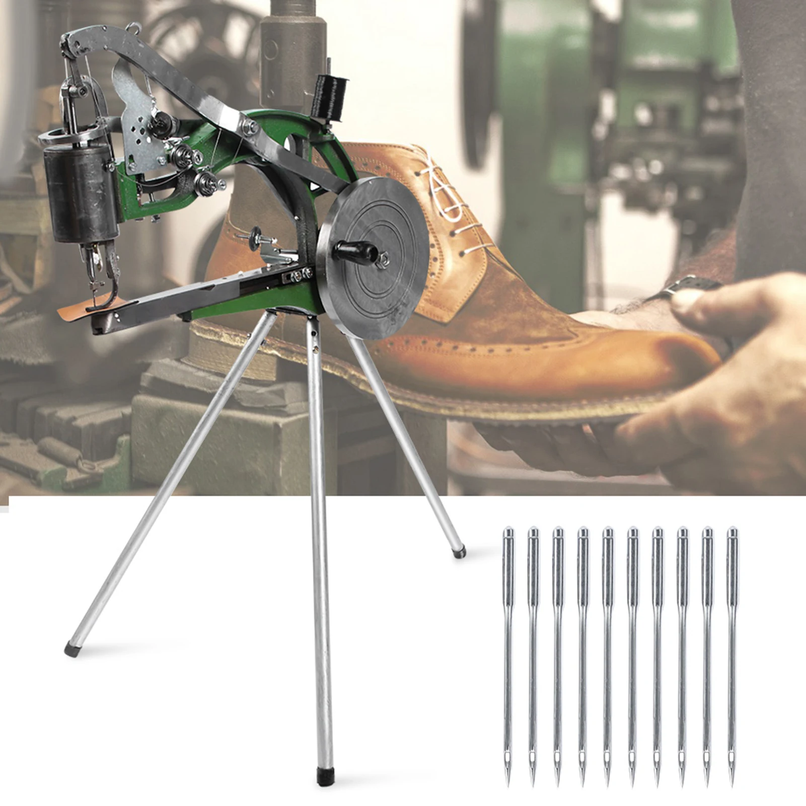 

Hand Type Semiautomatic Manual Metal Nylon/Cotton Line Shoe Repair Sewing Machine