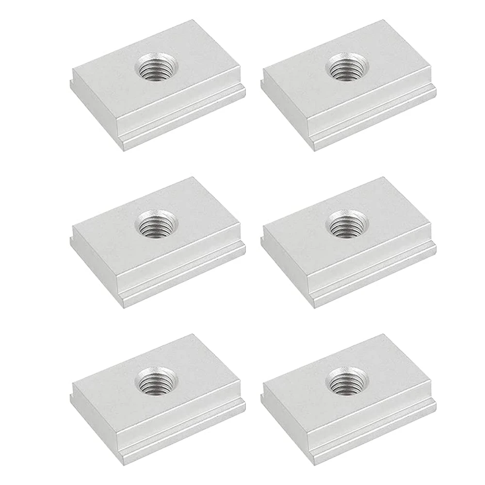 6 Pcs T-Slot Nuts, M8 T-Rail Sliding Nuts, Aluminum Slot Nuts, Track Sliding Nuts,Furniture Slot Nuts for Slot Fastening