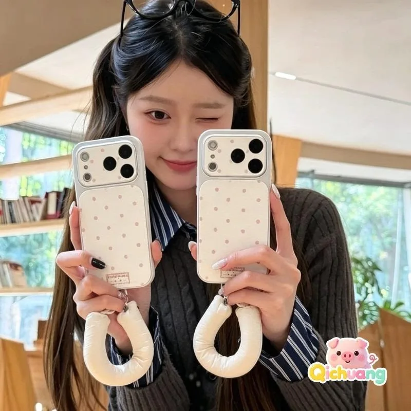 ins Style Polka Dot Phone Case For Samsung Galaxy A57 A56 A55 A54 A53 A52 A52S A51 A50 A50S M40S A30S A73 A72 A71 F42 Cover