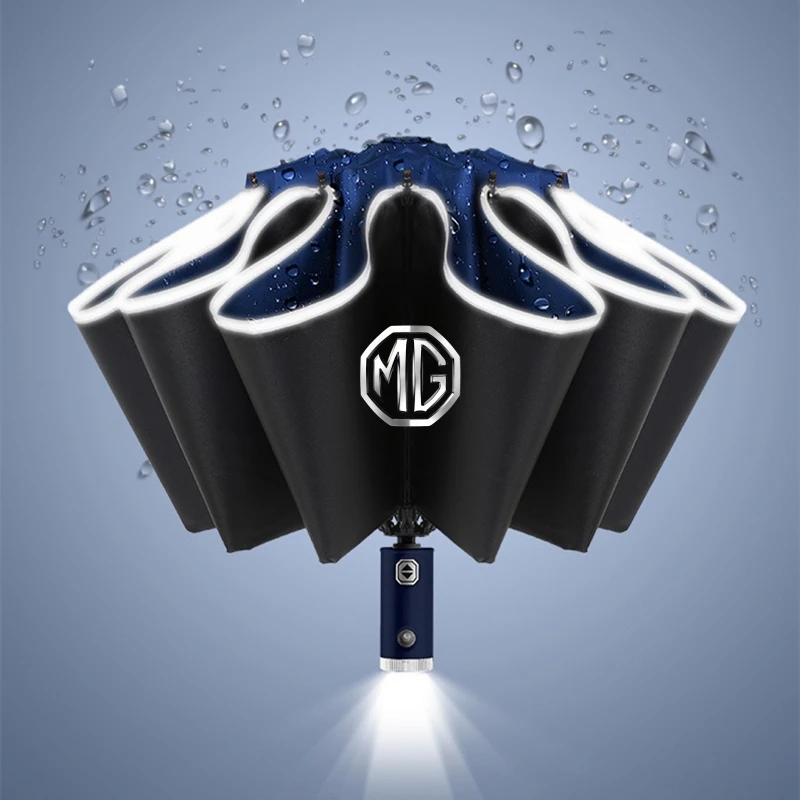 Ombrello parasole antivento pieghevole automatico per auto con LED per motori Morris Garages MG ZS GS MG5 6 mg3 350 parti TF Accessorie