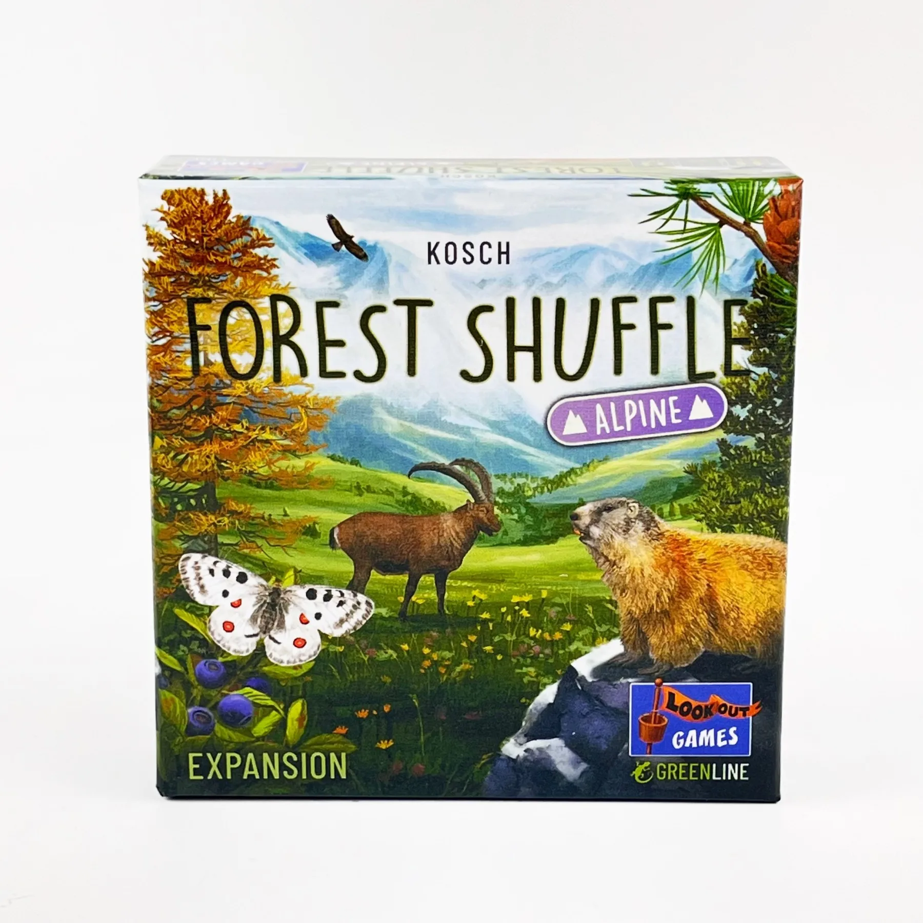 Forest Shuffle-kaartspel - Slim strategiespel Leuk familiespel voor kinderen en volwassenen - Woodland Edge, ALPINE, uitbreidingsspel