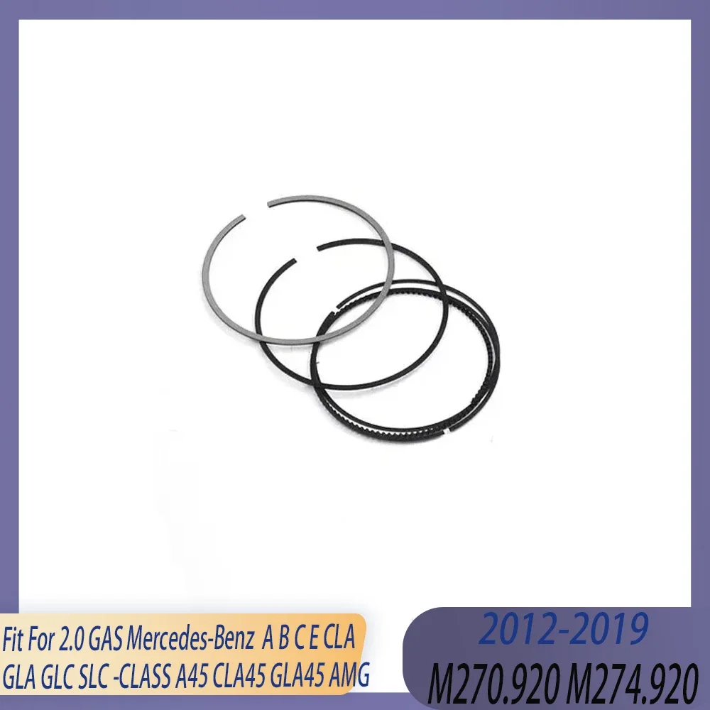 STD 4x Engine Piston Ring Kit Fit 2.0 L M270 M274 GAS 12-19 For MERCEDES-BENZ A B C E CLA GLA GLC SLC CLASS A45 CLA45 GLA45 AMG