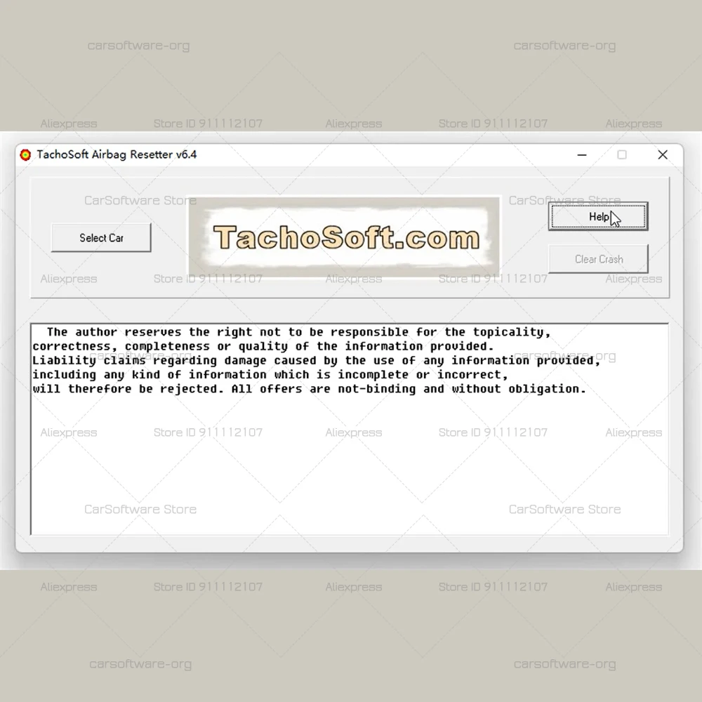 2025 Newest Deleting Crashdata Software Tachosoft Ai-rbag Resetter V6.4 From ECU Dumps with 450 Ai-rbag ECU Models Eprom Mcu Car