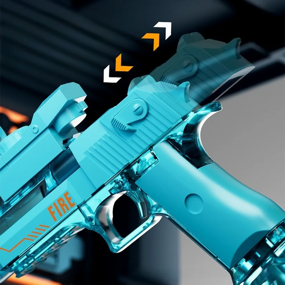 Electric Water Gun with Light Sprays Flame Effect High Capacity Summer Outdoor Beach Pool Party for Adults and Kids Toy Gifts