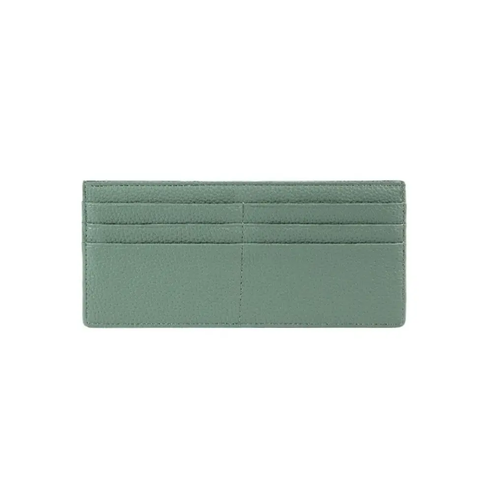 Retro PU Leder Kreditkarte Halter Koreanischen Stil einfarbig Lange Brieftasche Mehrere Karte Slots Dünne Zipper Geldbörse Reise