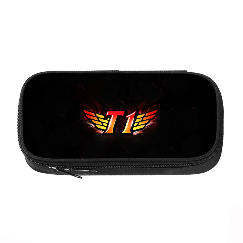 21cm X 10cm League of Legends T1 Customized Stationery and Large-capacity Pencil Case Around Game Team Logos School Supplies