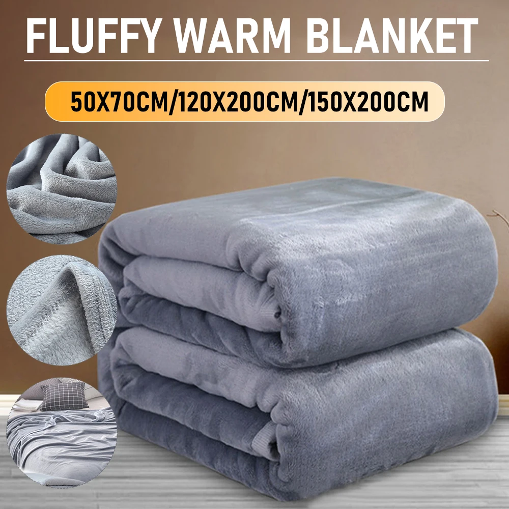 1-10PCS Flannel Fleece Blanket Winter Cozy Soft Blankets Multifunctional Farley Plush Blanket Cover Thermal Mat For Home Office